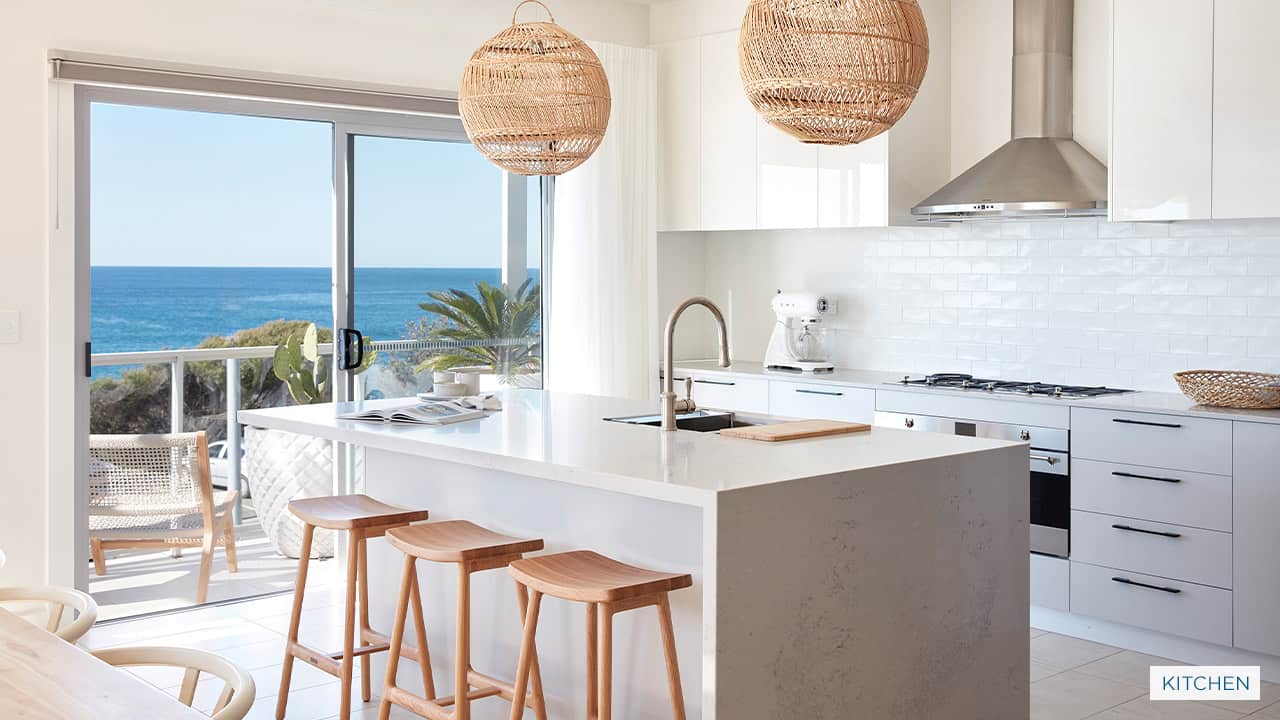 sydney beach house kitchen